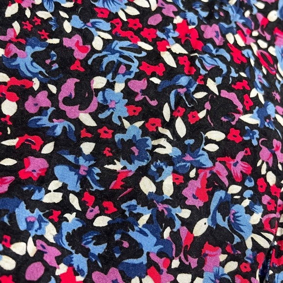 Like New ✵☽Free People☾✵ Floral Blue & Pink <Everyone We Know> Mini Dress | 8 - Picture 5 of 12